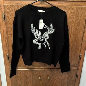 Anthropologie Reindeer Sweater